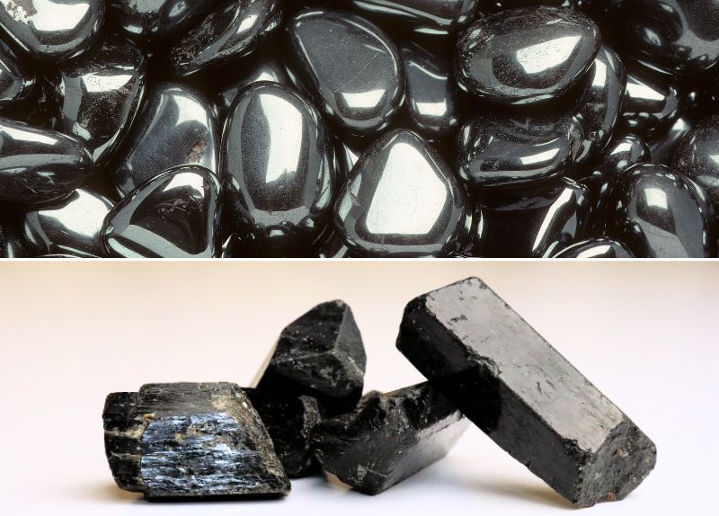 Les bienfaits de l’Hématite et la Tourmaline